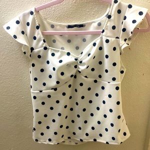 Size small polka dot shirt (:
